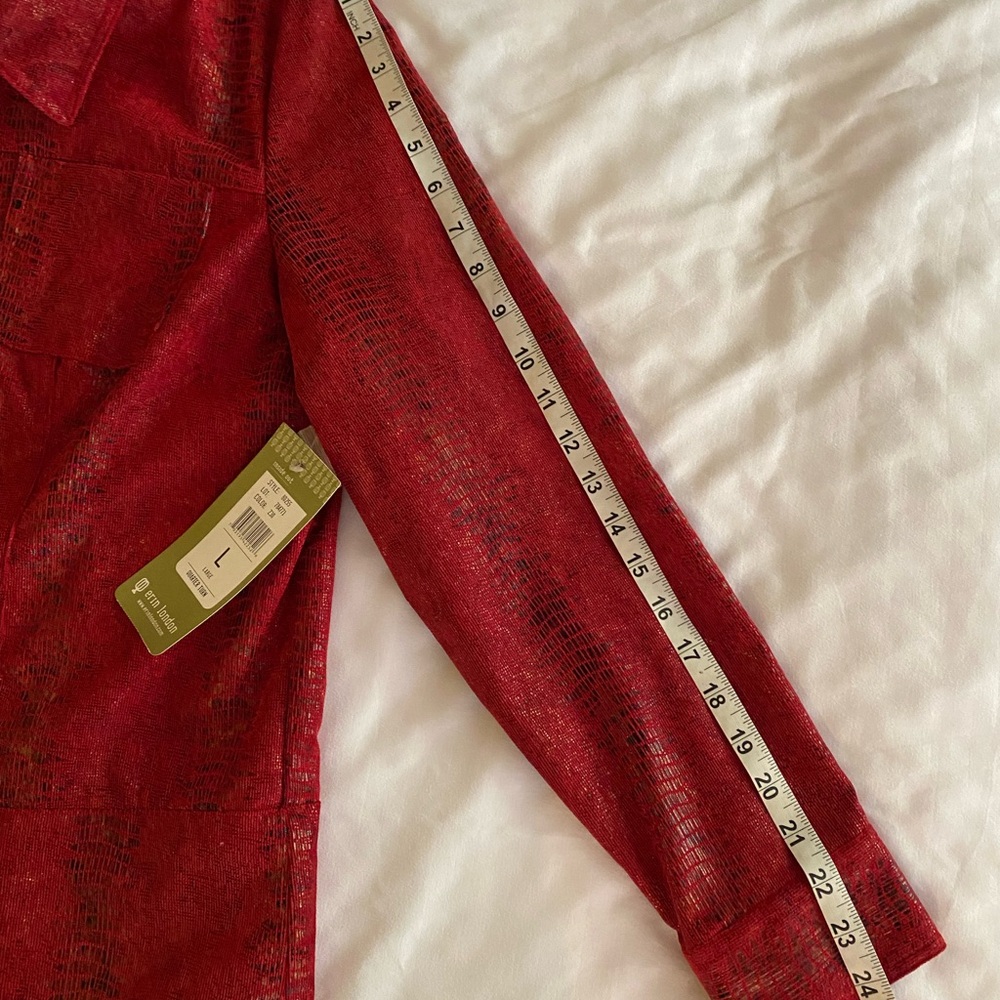 Erin London Lg metallic faux snakeskin jacket - Picture 7 of 16